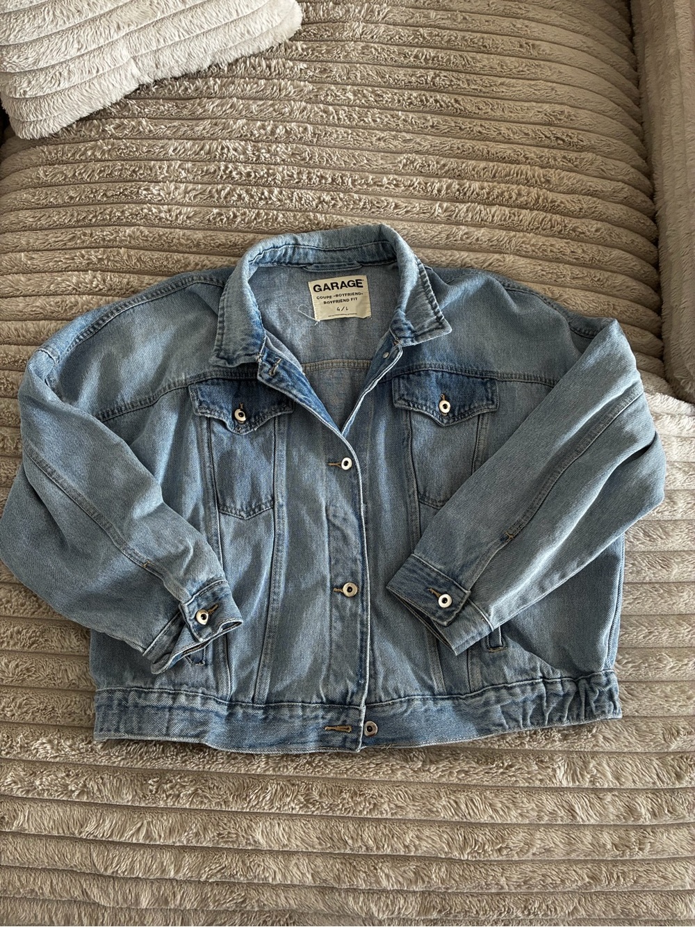 GARAGE Boyfriend Fit Denim Jacket size L